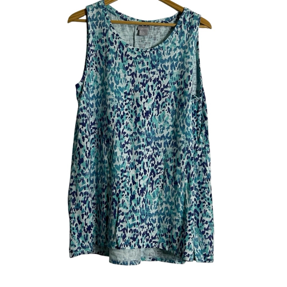Chico's Blue Print Top